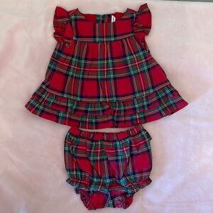 Janie and jack plaid matching set